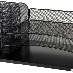 Safco Mesh Desk Organizer Black