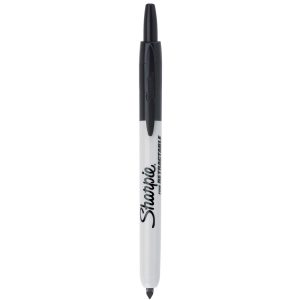 Sharpie Retract Permanent Marker Blk Fin