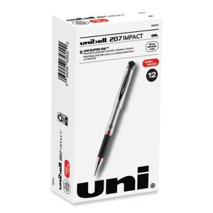Uniball Impact Gel 207 Stick Pen Red B