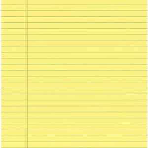 Tops Ruled Pad 8.5x11 3/4  Yellow