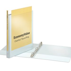 Tops Econ 3(O)Ring View Binder 1/2 Wht