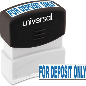 Unv Message Stamp - For Deposit Only