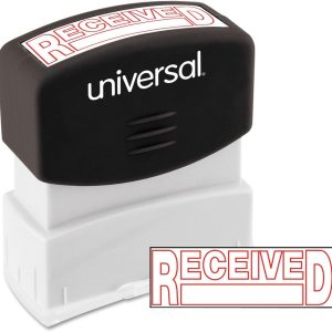 Unv Message Stamp - Received Red