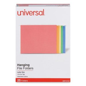 Unv Hanging Folder Letter Assorted