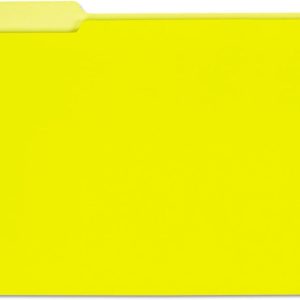 Unv Interior File Folder Legal Size Yellow