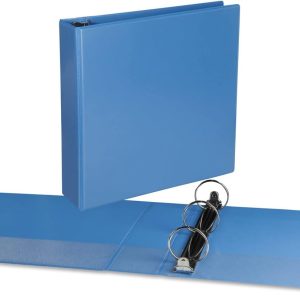 Unv Deluxe 3(O) Ring View Binder 2 Lt Bu