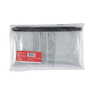 Unv Zipper Wallet Clear Black