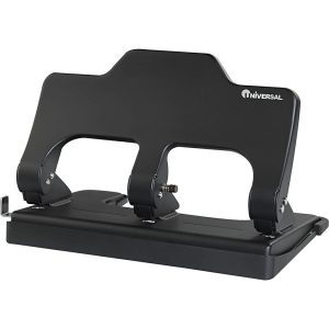 Unv Power Assist Heavy Duty 3 Hole Punch