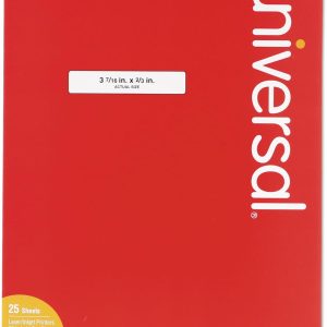 Unv Laser/Inkjet File Folder Labels Wht