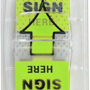 Unv Tape Flag Sign Here Assorted Cols