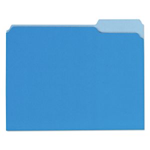 Unv Interior File Folder Letter Blue