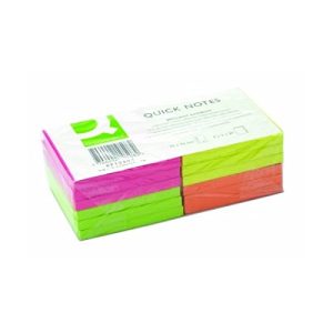 Q Connect Quick Notes 3x3 Neon (75x75)