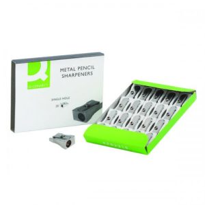 Q Connect Metal Pencil Sharpener 1 Hole
