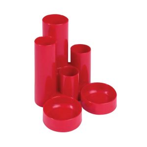 Q Connect Desk Tidy Red
