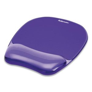 Fellowes Mouse Crystals Pad W Wrist Support Purple