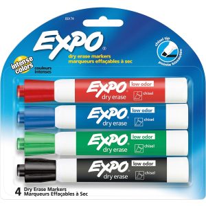 Expo Dry Erase L/Odor Marker 4 Set