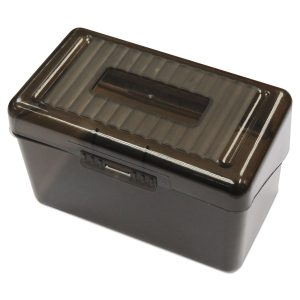 Unv Card Index Box 4x6 Black