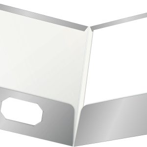Oxford Twin Pocket Lam Folder 8.5x11 Gray