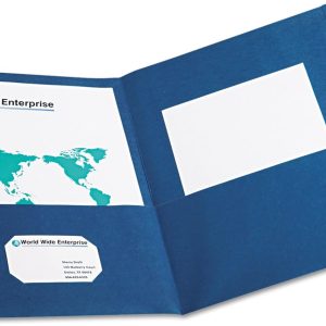 Oxford Twin Pocket Folder 8.5x11 Blue