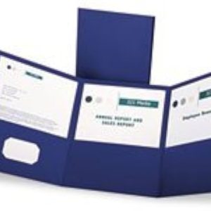 Esselte Report Cover TriFold D/Blue L/S