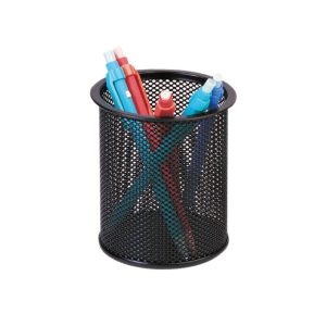 Q Connect Mesh Pen Pot Black