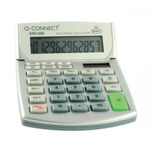 Q Connect Semi Desktop Calculator 12 Dig