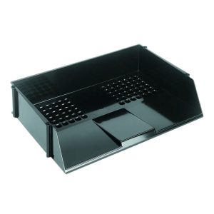 Q Connect Wide Entry Tray Black