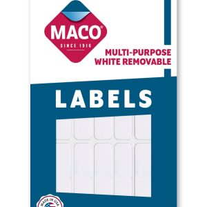 Maco Multi-Purpose Labels (1/2 x 1 3/4) Whit