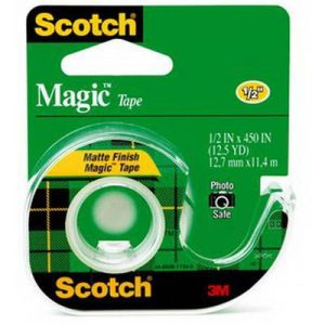 Scotch Magic Tape 1/2" x450" W/Disp.