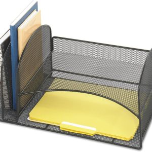 Safco Mesh Desk Organizer Black