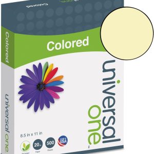 Unv Copy Paper 8 1/2 x 11 Canary