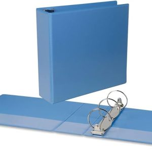 Unv Deluxe 3(O) Ring View Binder 3 Lt Bu