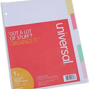 Unv Write On 5 Tab Indexes Color