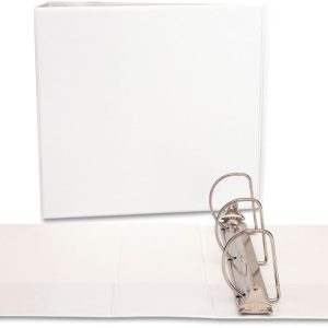 Unv Econ 3(D) Ring View Binder 4 Whtite 8.5x11