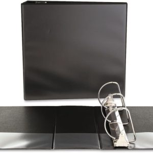 Unv Econ 3(D) Ring View Binder 4 Black 8.5 x11