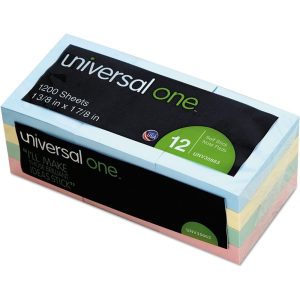 Unv Stick Note 1 1/2 X 2 Assorted Cols