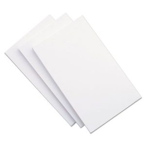 Unv Index Cards White 5x8 Plain