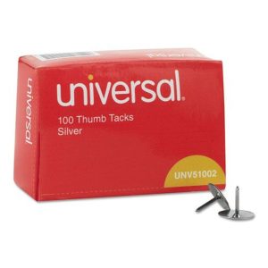 Unv Thumb Tacks Silver