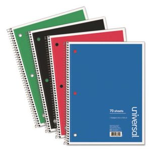 Unv Notebook 1 Subject 8.5x11
