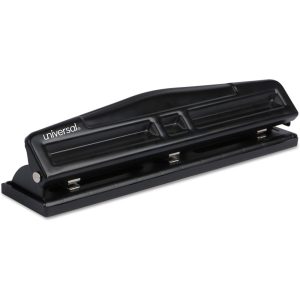 Unv 3 Hole 12 Sheet Adjustable Punch